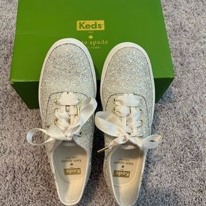Women's Keds x kate spade new york Triple Glitter Size 6- bridal